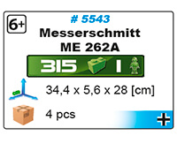 Chasseur à réaction allemand MESSERSCHMITT ME 262A